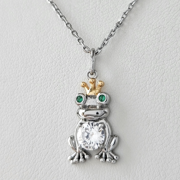 Frog Prince Necklace, Charmed Aroma Fairy Tale Collection - Picture 3 of 5